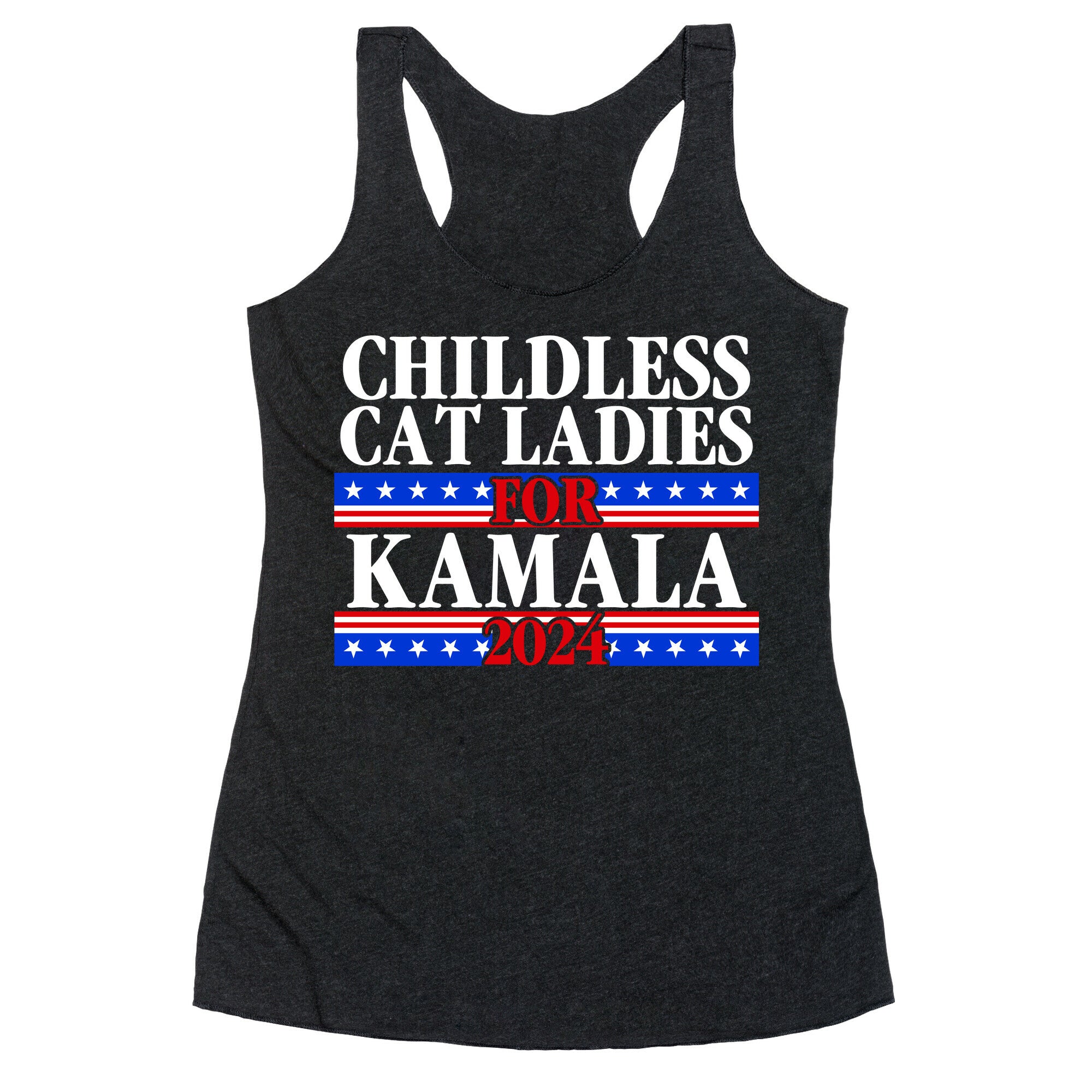Patriotic Childless Cat Ladies for Kamala Racerback Tank