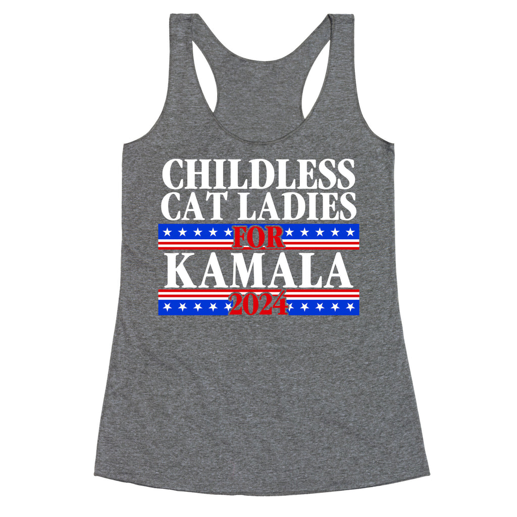 Patriotic Childless Cat Ladies for Kamala Racerback Tank