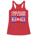Patriotic Childless Cat Ladies for Kamala Racerback Tank