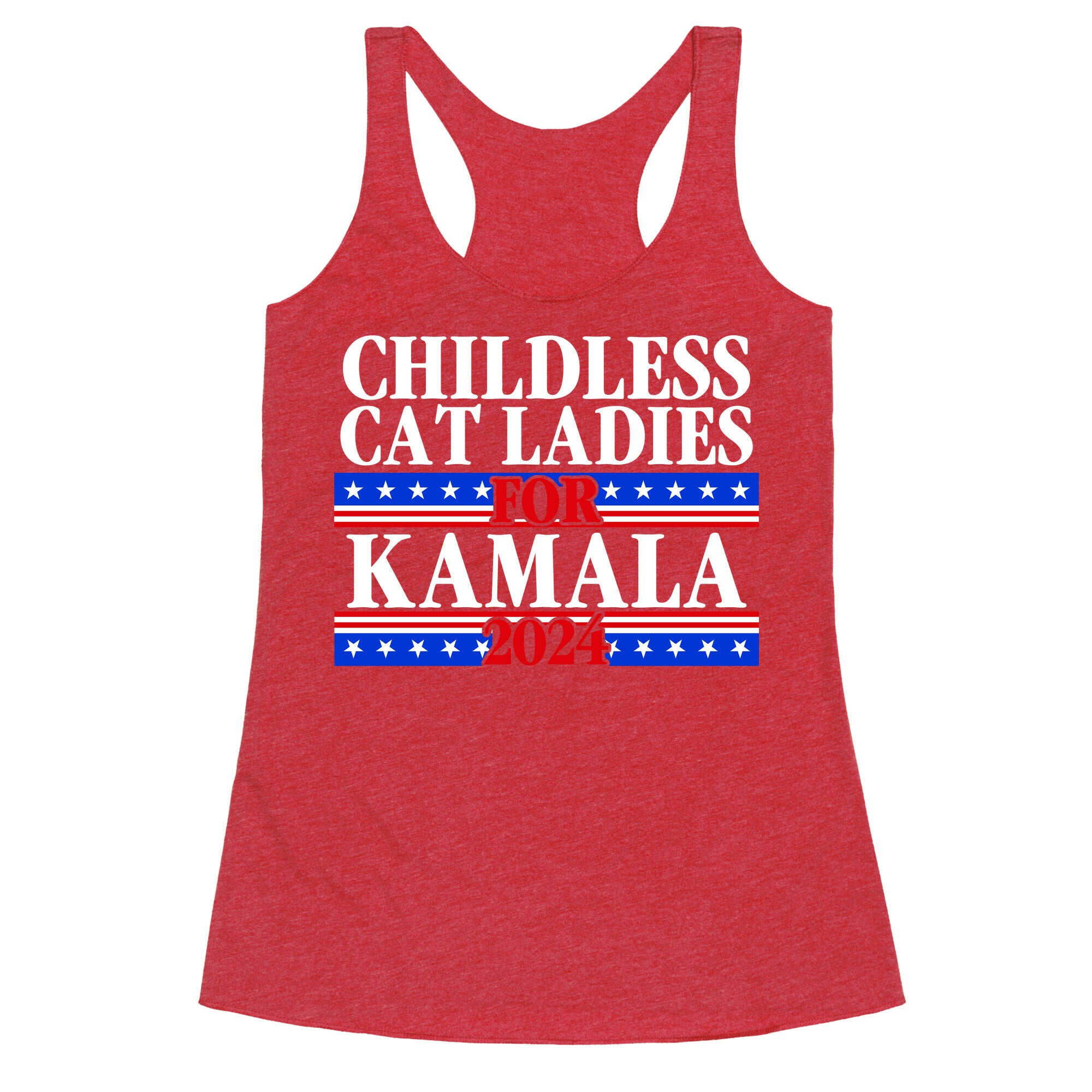 Patriotic Childless Cat Ladies for Kamala Racerback Tank