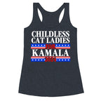Patriotic Childless Cat Ladies for Kamala Racerback Tank