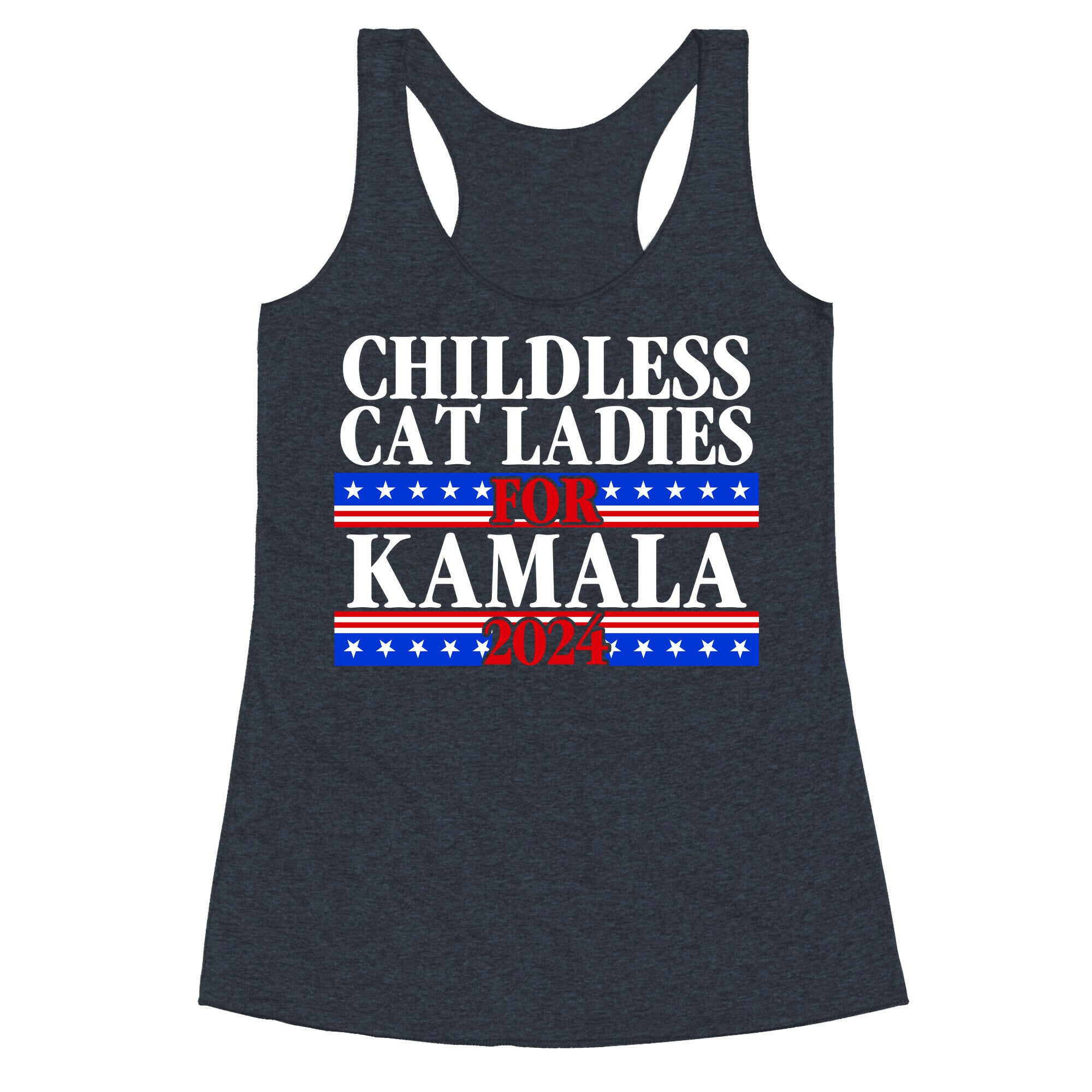 Patriotic Childless Cat Ladies for Kamala Racerback Tank