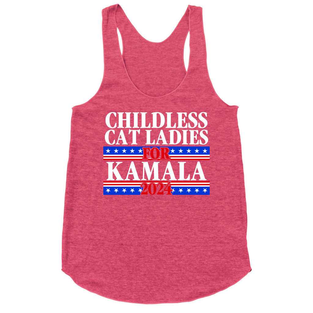 Patriotic Childless Cat Ladies for Kamala Racerback Tank