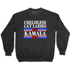 Patriotic Childless Cat Ladies for Kamala Crewneck Sweatshirt