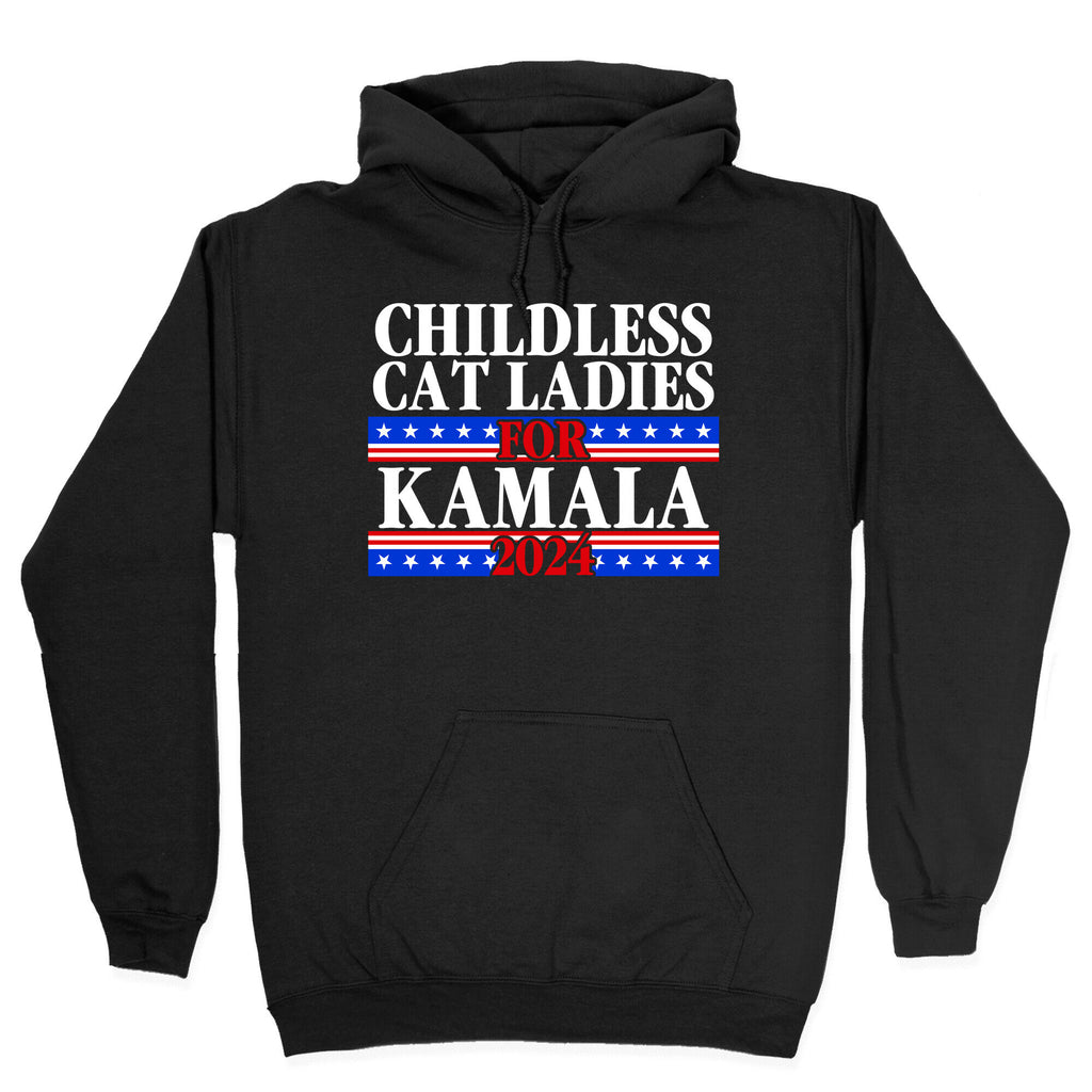 Patriotic Childless Cat Ladies for Kamala Hoodie