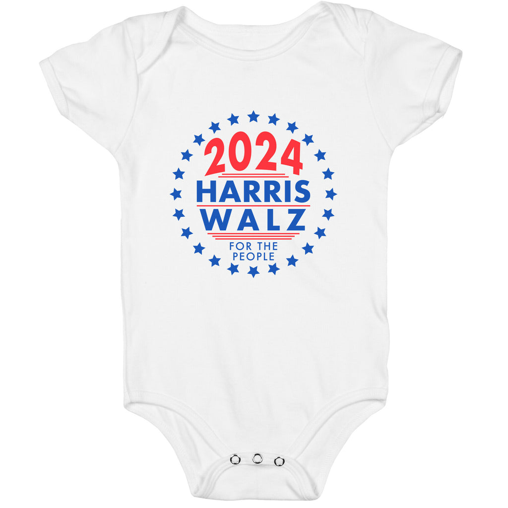 2024 Harris Walz For The People Baby One-Piece