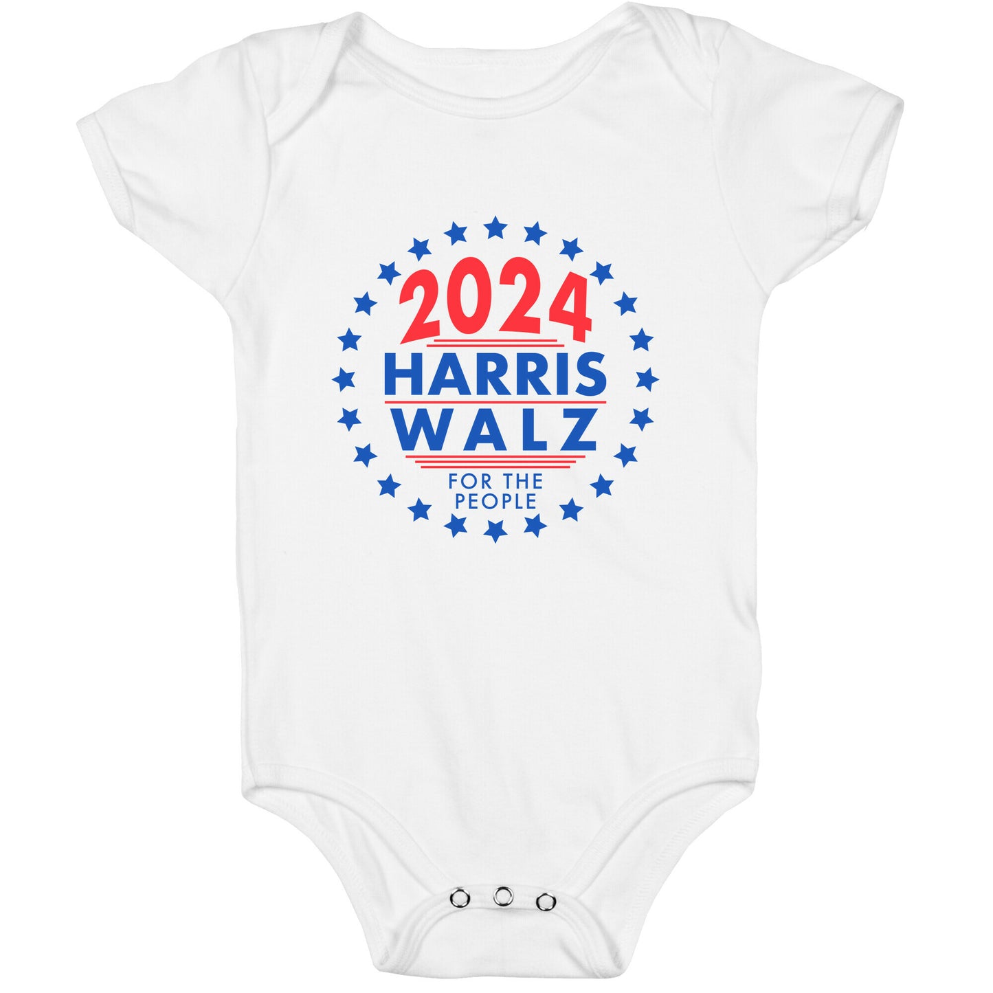2024 Harris Walz For The People Baby One-Piece