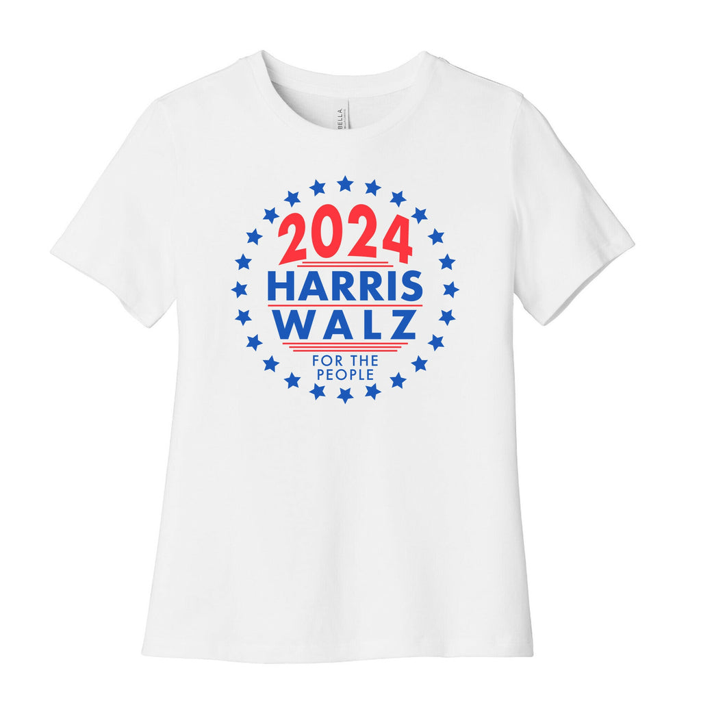 2024 Harris Walz For The People Womens Cotton Tee