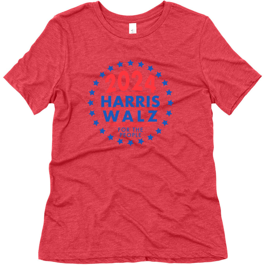 2024 Harris Walz For The People Womens Triblend Tee