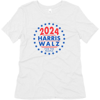 2024 Harris Walz For The People Womens Triblend Tee