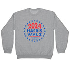 2024 Harris Walz For The People Crewneck Sweatshirt