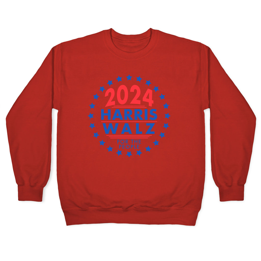 2024 Harris Walz For The People Crewneck Sweatshirt