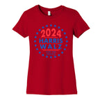 2024 Harris Walz For The People Womens Cotton Tee