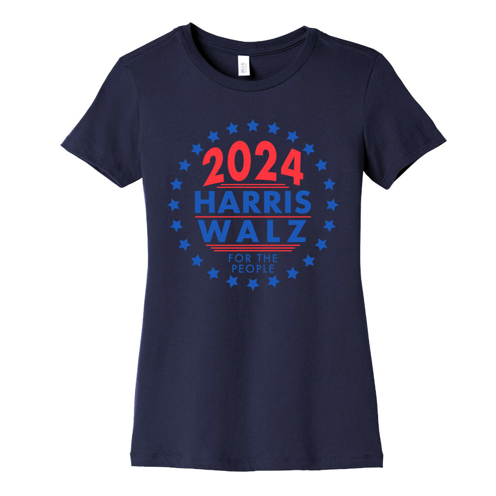 2024 Harris Walz For The People Womens Cotton Tee