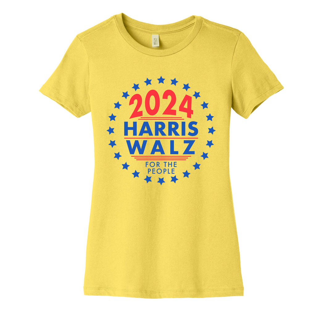 2024 Harris Walz For The People Womens Cotton Tee