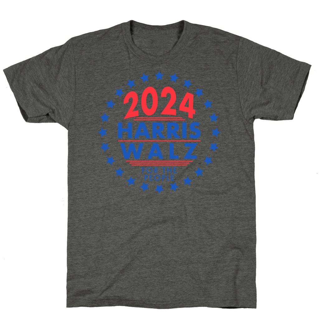 2024 Harris Walz For The People Unisex Triblend Tee