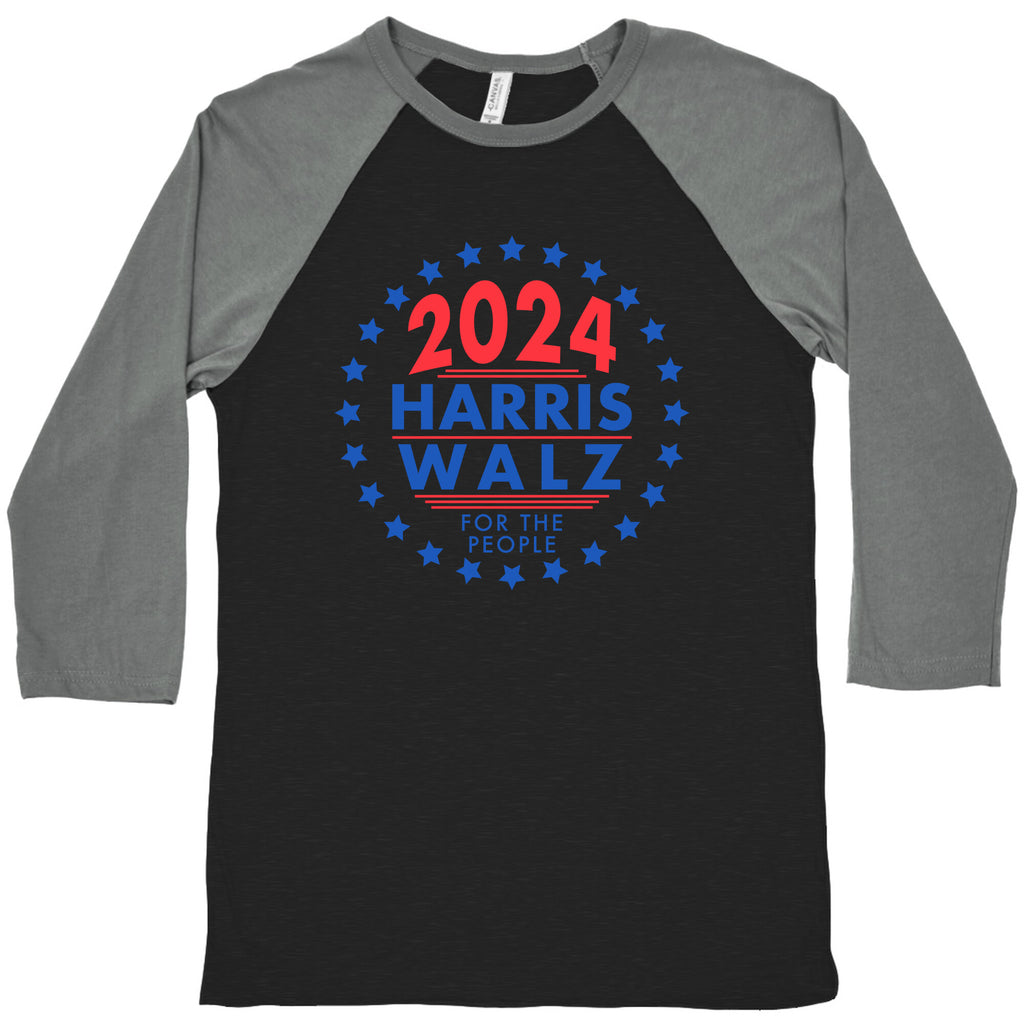 2024 Harris Walz For The People Baseball Tee