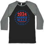 2024 Harris Walz For The People Baseball Tee