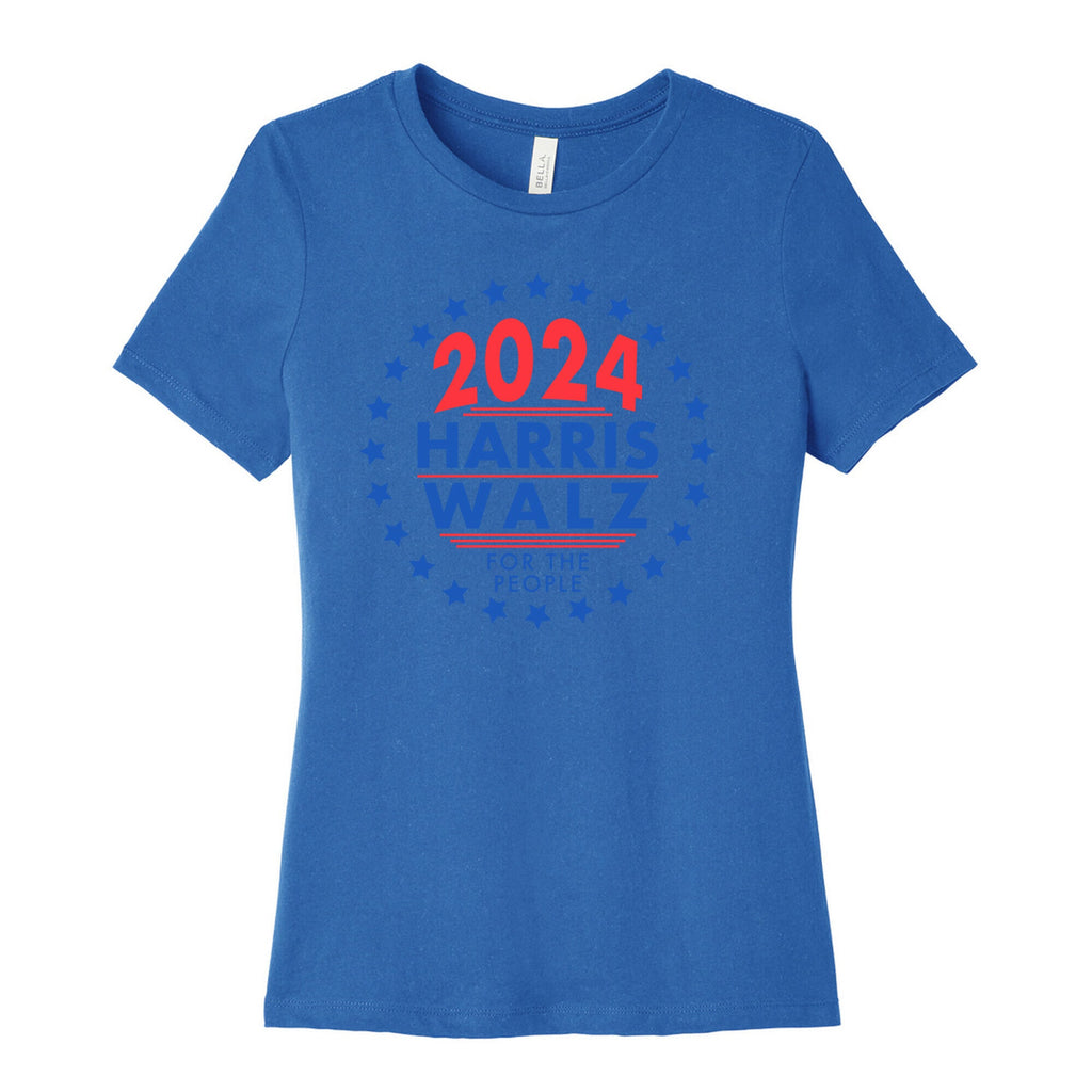 2024 Harris Walz For The People Womens Cotton Tee