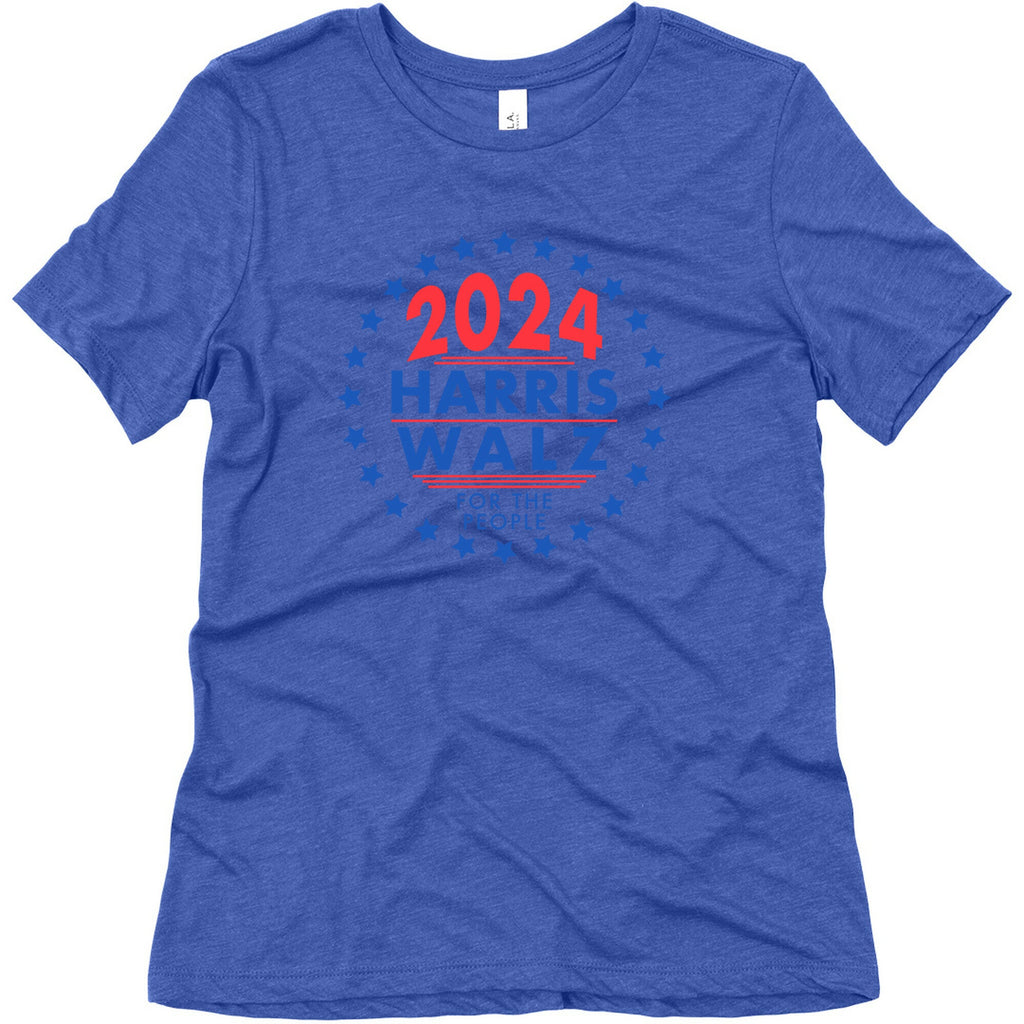 2024 Harris Walz For The People Womens Triblend Tee