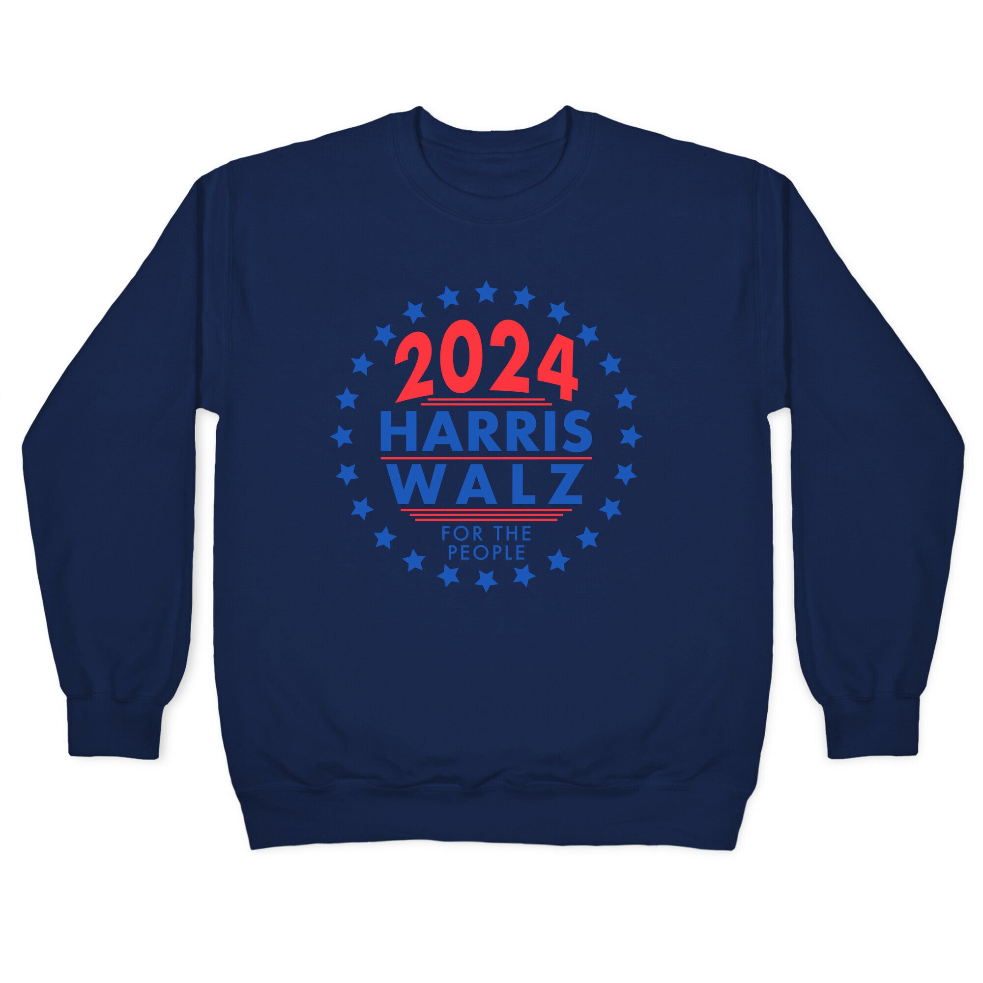 2024 Harris Walz For The People Crewneck Sweatshirt