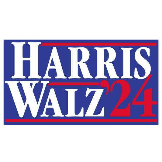 Harris Walz 2024 Blue Sticker