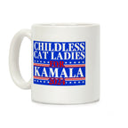 Patriotic Childless Cat Ladies for Kamala Coffee Mug