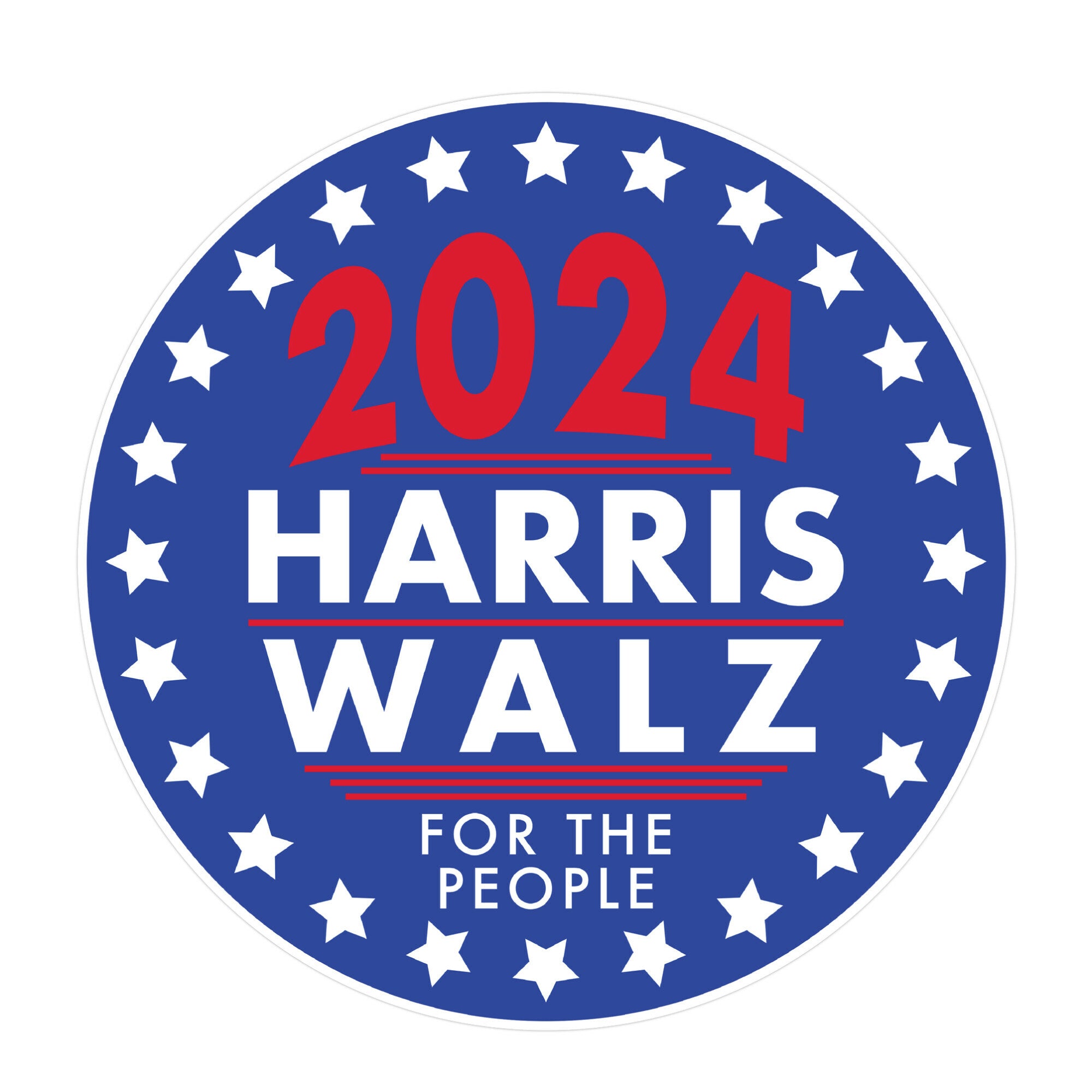 2024 Harris Walz For The People Sticker