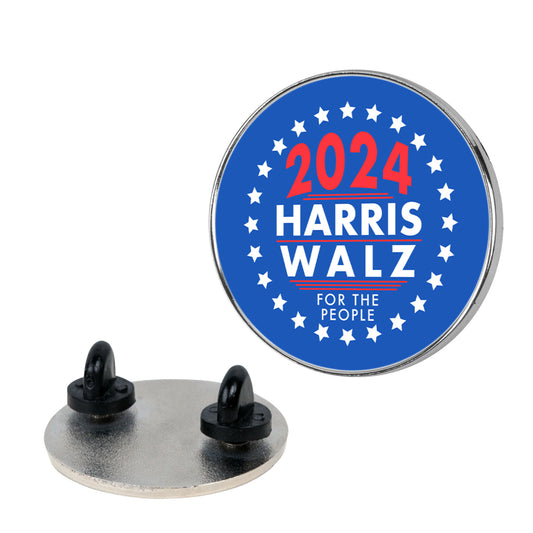 2024 Harris Walz For The People Pin