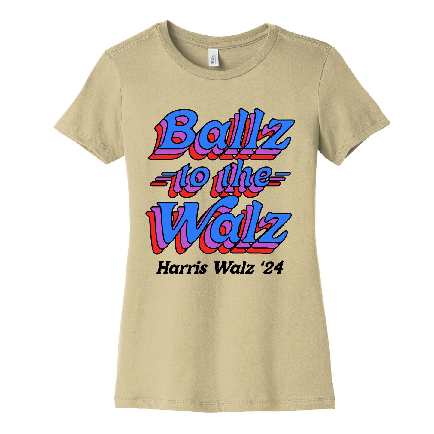 Ballz to the Walz (Harris Walz 2024) Womens Cotton Tee