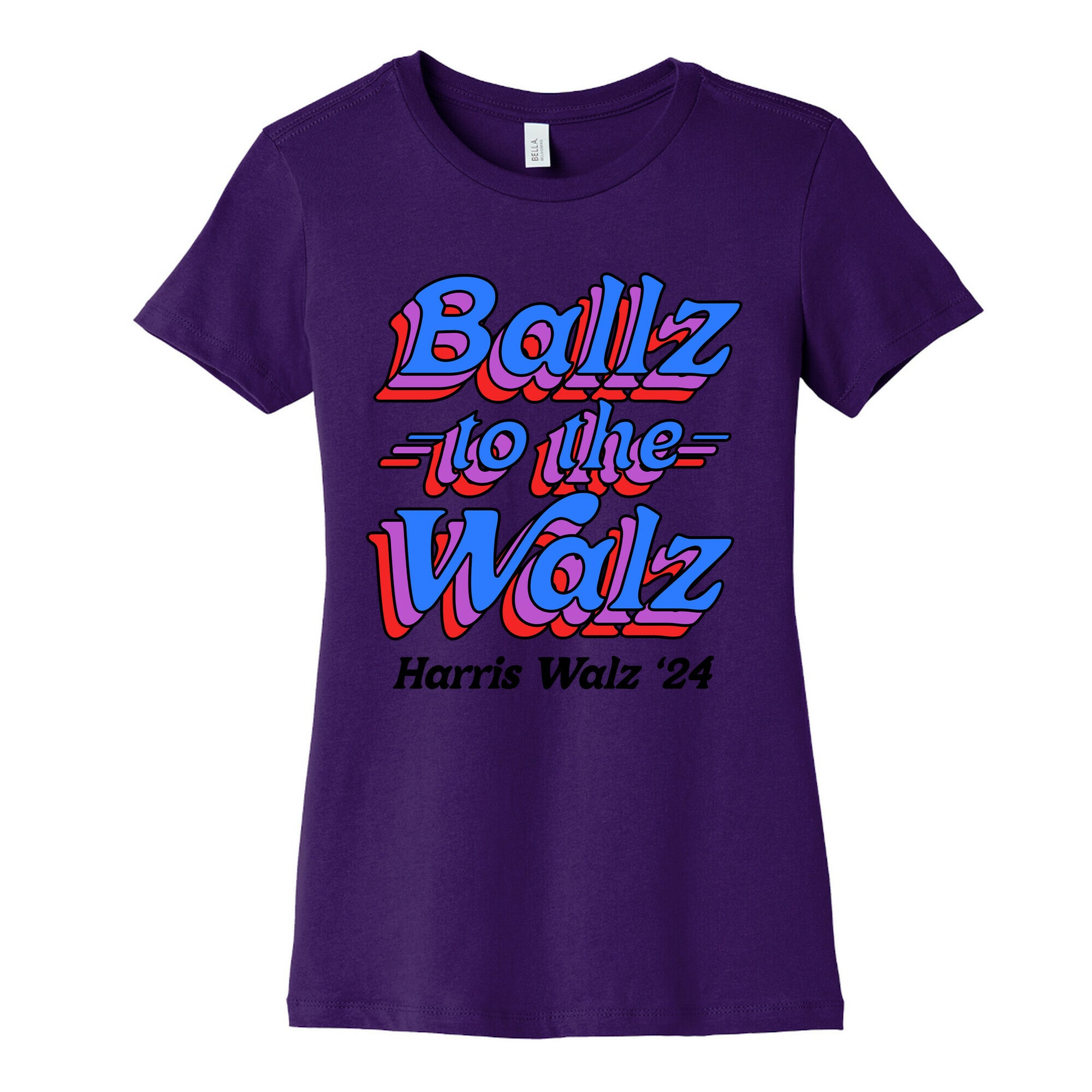 Ballz to the Walz (Harris Walz 2024) Womens Cotton Tee