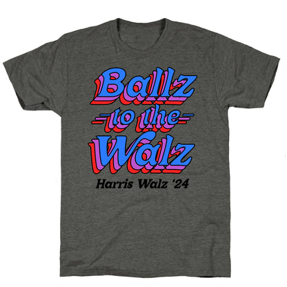 Ballz to the Walz (Harris Walz 2024) Unisex Triblend Tee