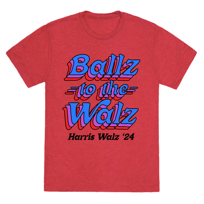 Ballz to the Walz (Harris Walz 2024) Unisex Triblend Tee
