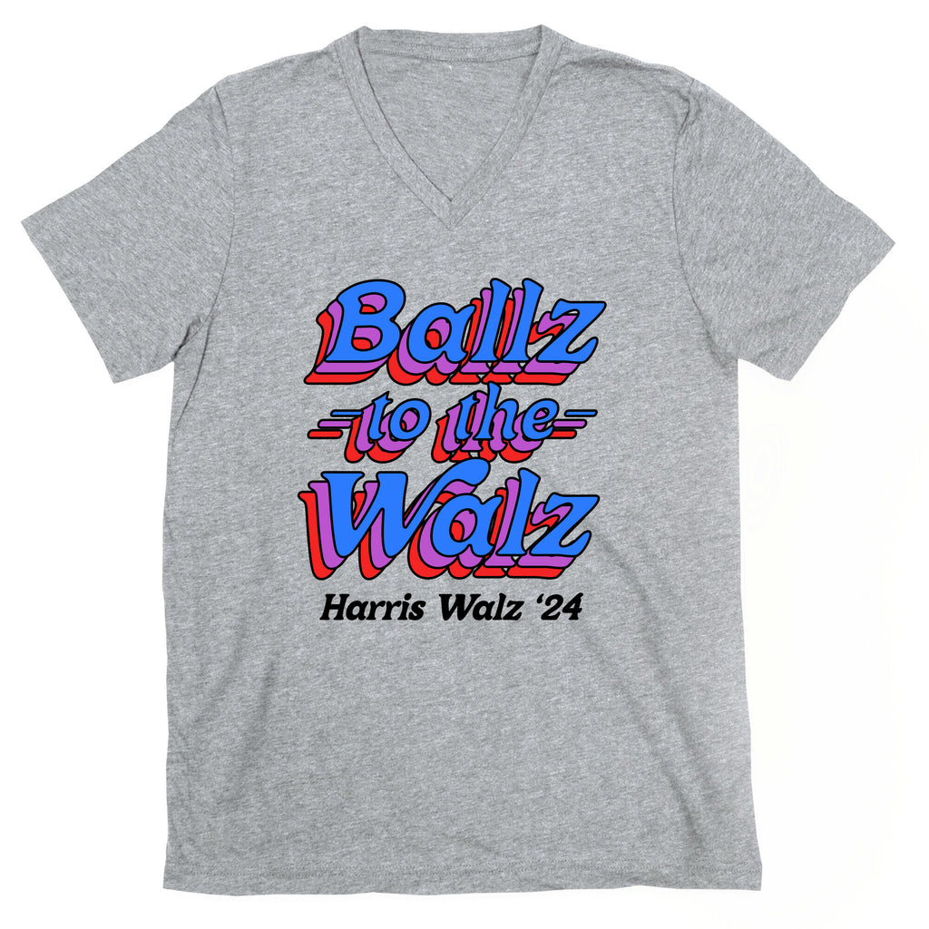 Ballz to the Walz (Harris Walz 2024) V-Neck