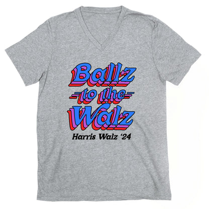 Ballz to the Walz (Harris Walz 2024) V-Neck