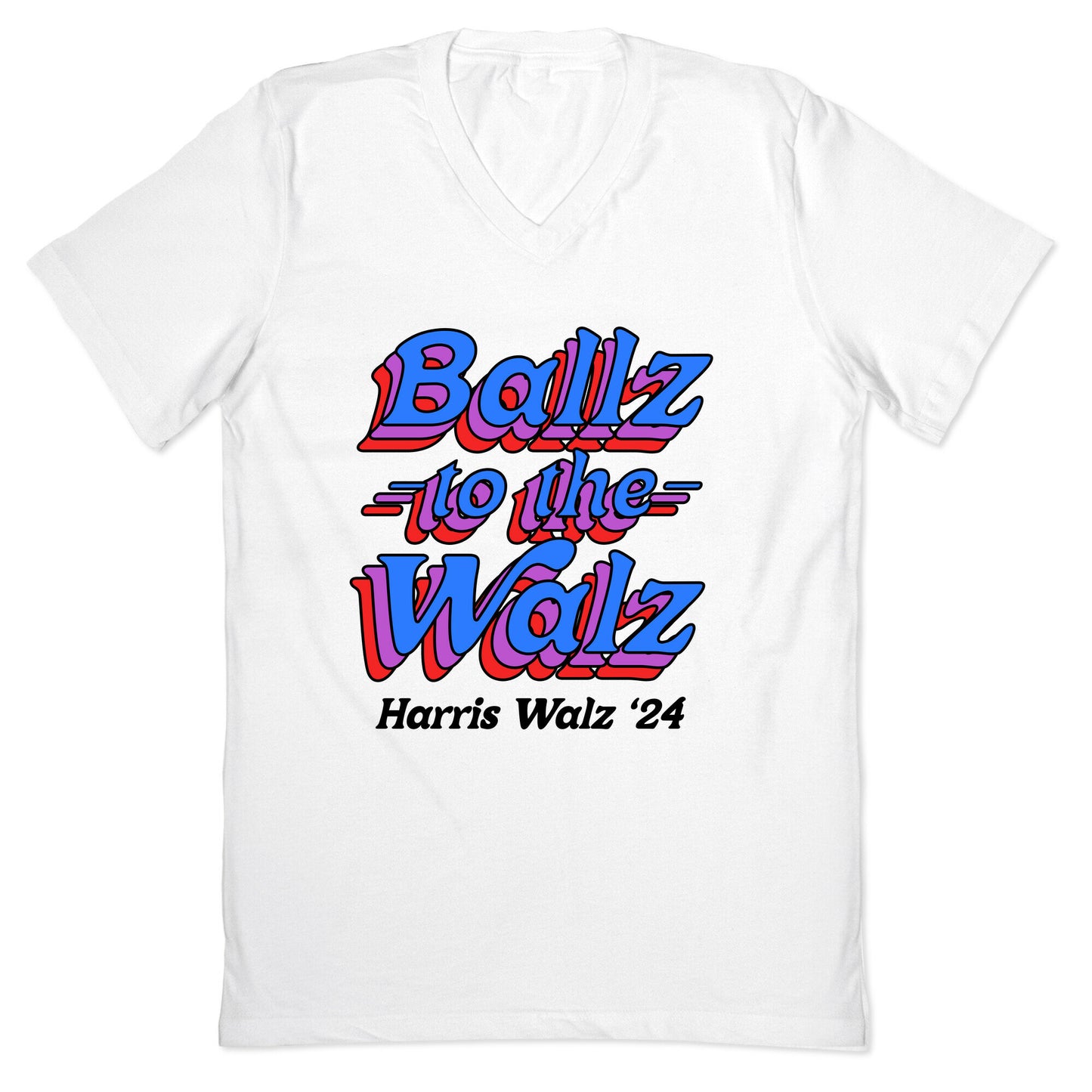 Ballz to the Walz (Harris Walz 2024) V-Neck