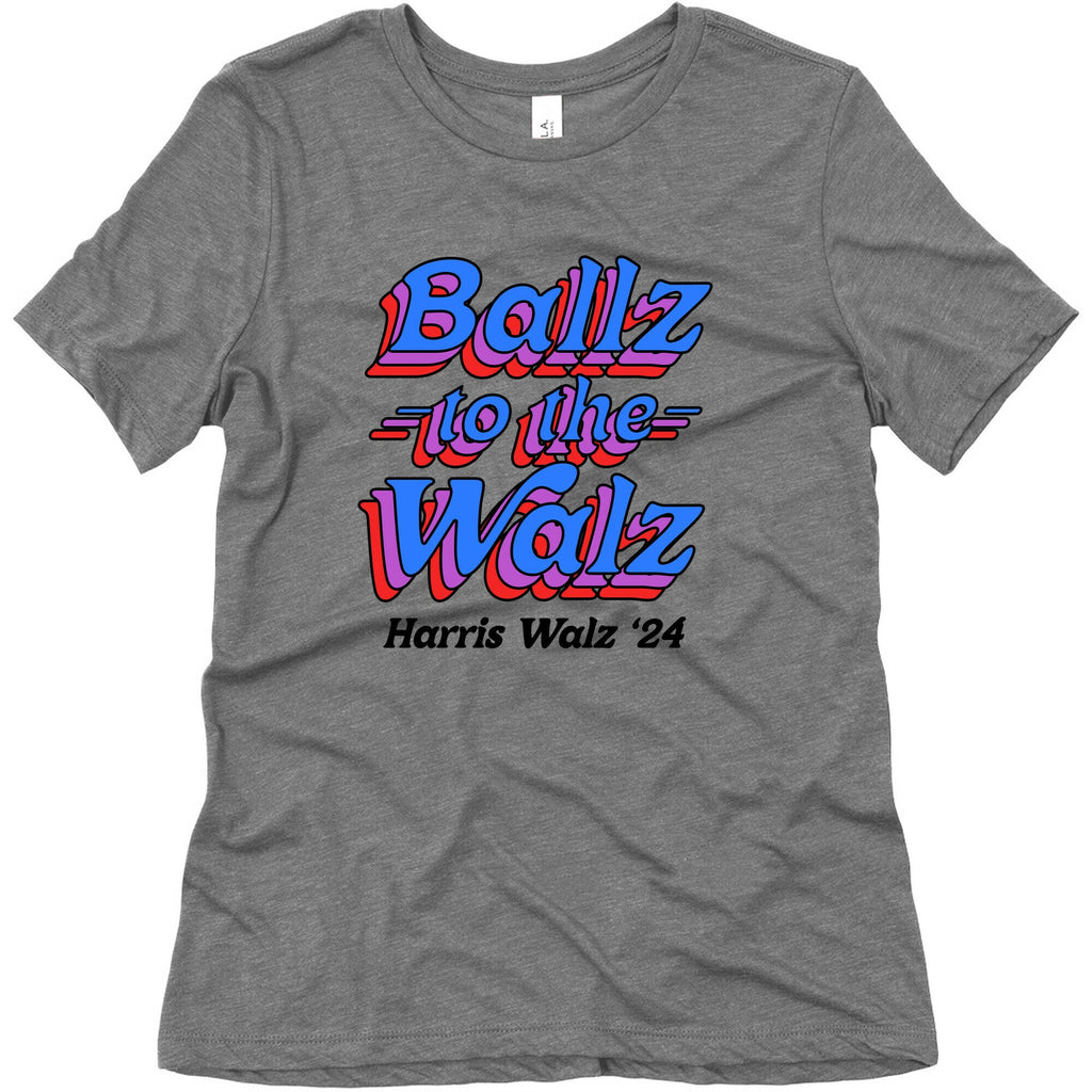Ballz to the Walz (Harris Walz 2024) Womens Triblend Tee