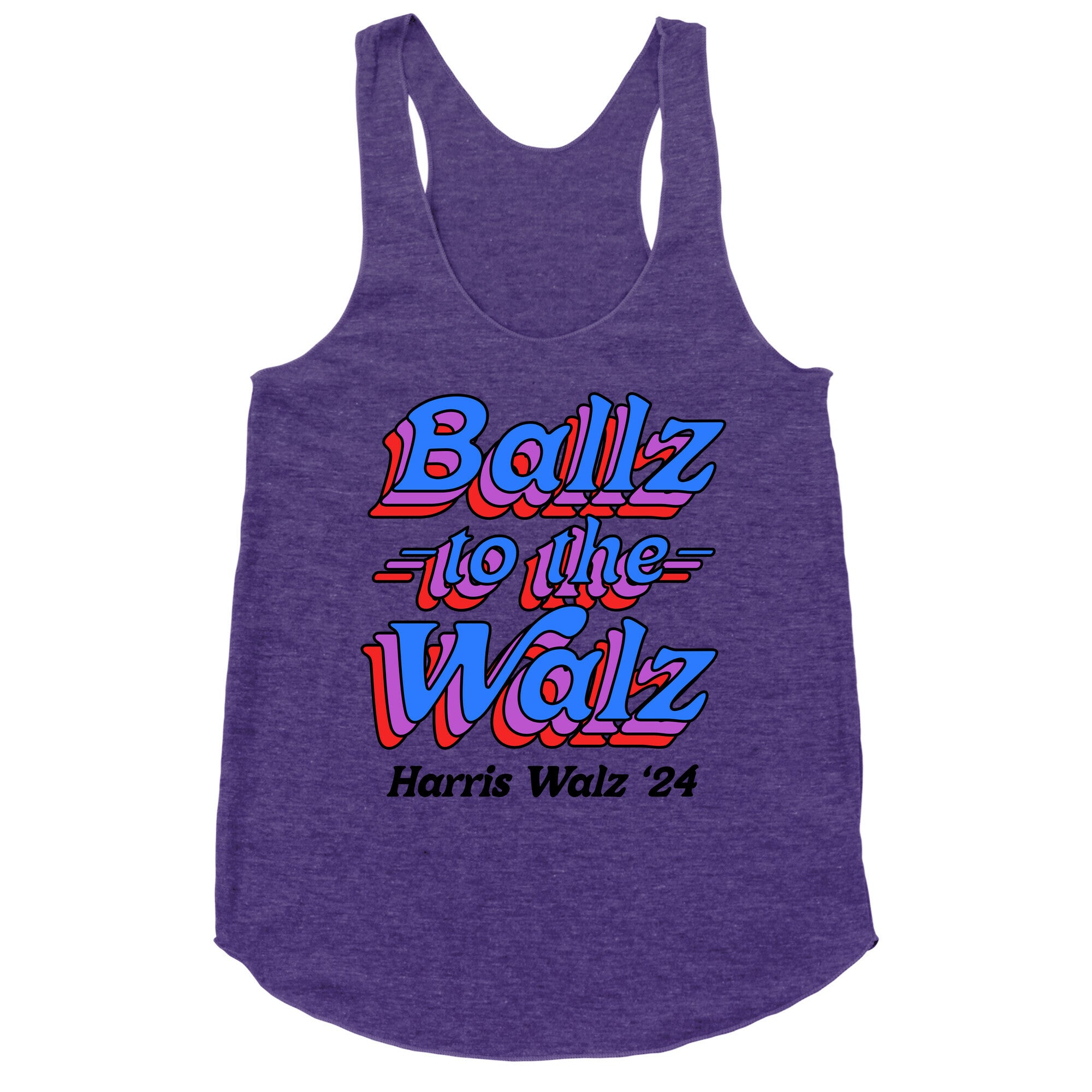 Ballz to the Walz (Harris Walz 2024) Racerback Tank