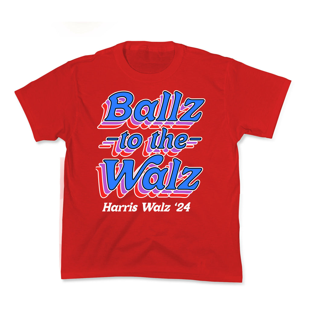 Ballz to the Walz (Harris Walz 2024) Kids Tee