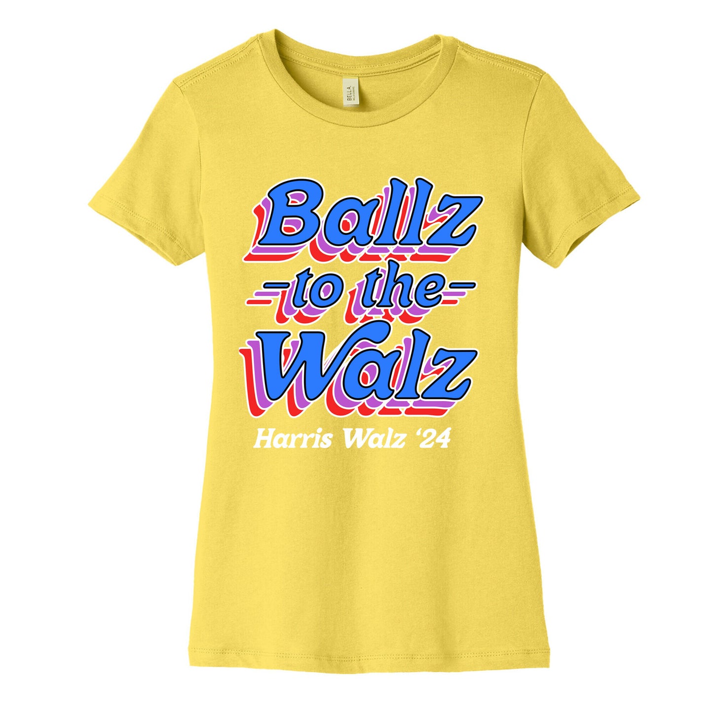 Ballz to the Walz (Harris Walz 2024) Womens Cotton Tee