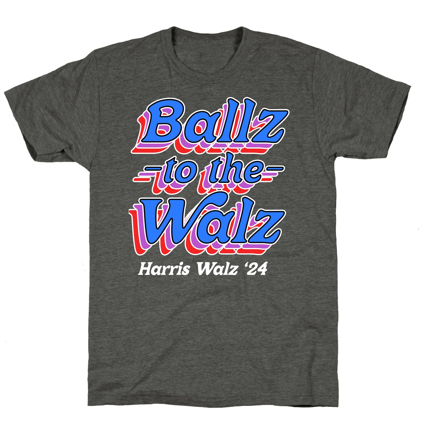 Ballz to the Walz (Harris Walz 2024) Unisex Triblend Tee