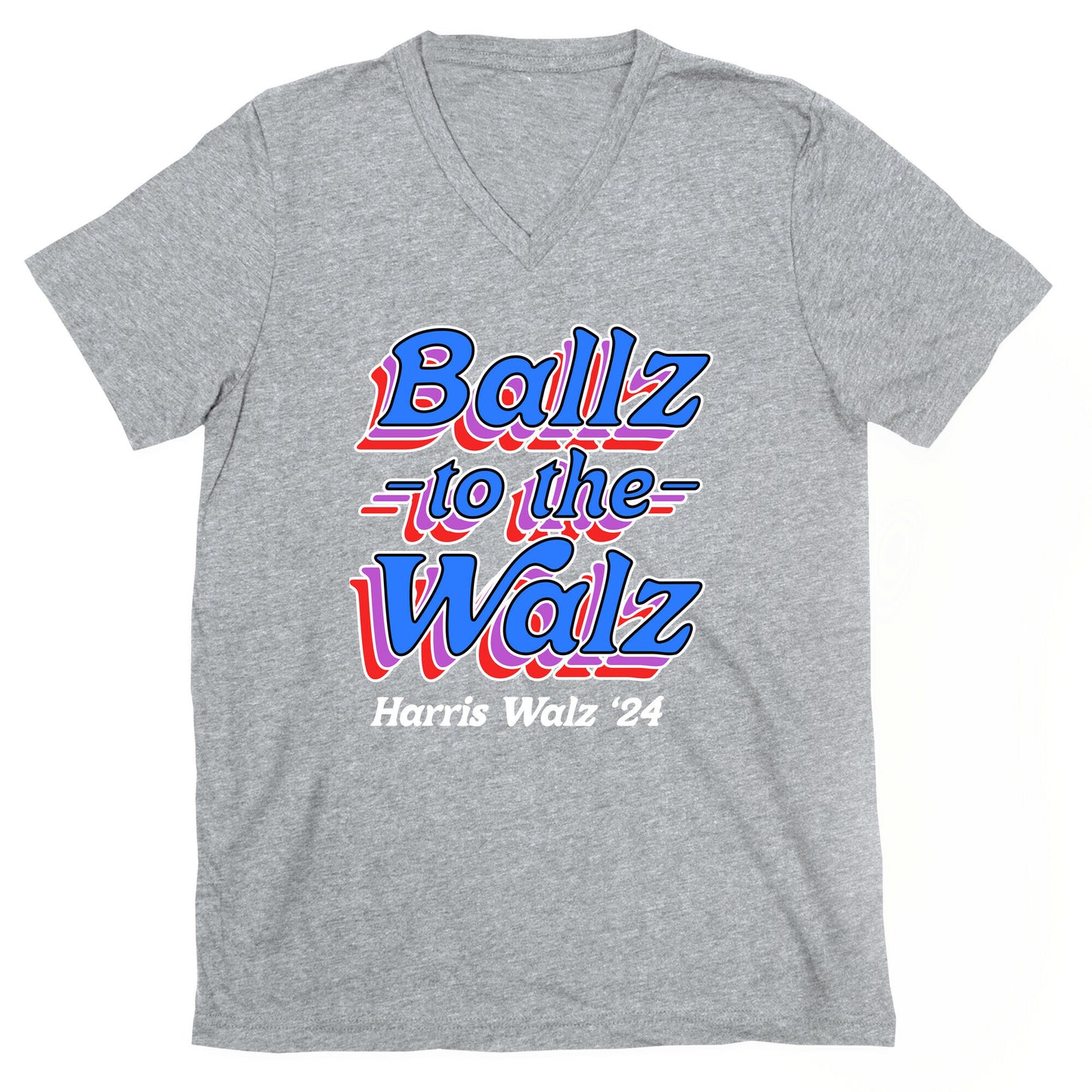 Ballz to the Walz (Harris Walz 2024) V-Neck