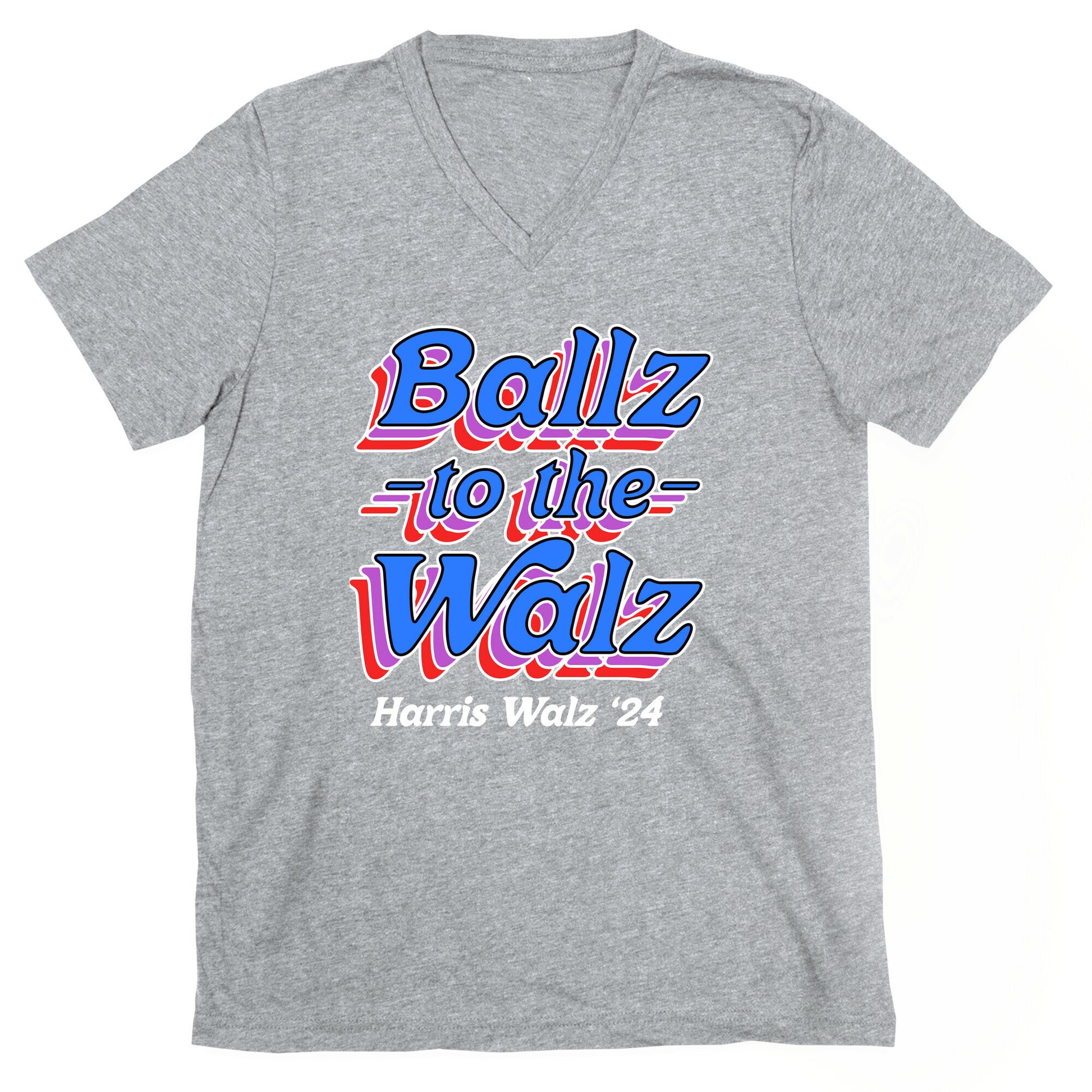 Ballz to the Walz (Harris Walz 2024) V-Neck