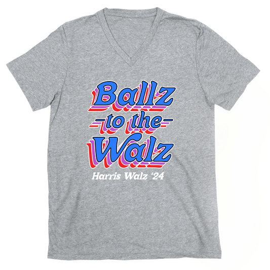Ballz to the Walz (Harris Walz 2024) V-Neck