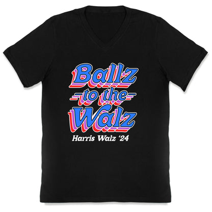 Ballz to the Walz (Harris Walz 2024) V-Neck