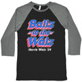 Ballz to the Walz (Harris Walz 2024) Baseball Tee