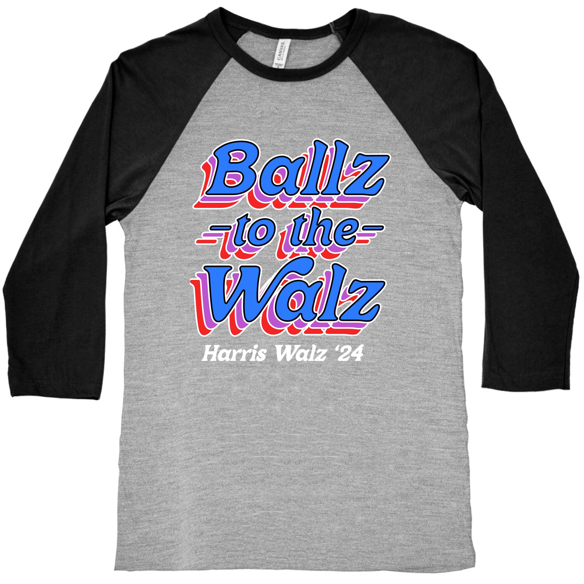 Ballz to the Walz (Harris Walz 2024) Baseball Tee
