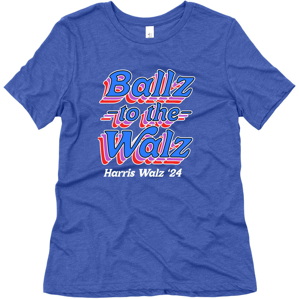 Ballz to the Walz (Harris Walz 2024) Womens Triblend Tee