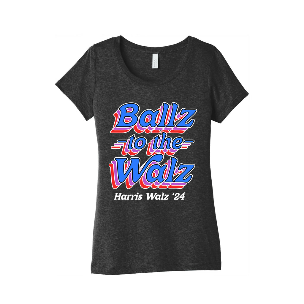 Ballz to the Walz (Harris Walz 2024) Womens Triblend Tee