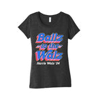 Ballz to the Walz (Harris Walz 2024) Womens Triblend Tee